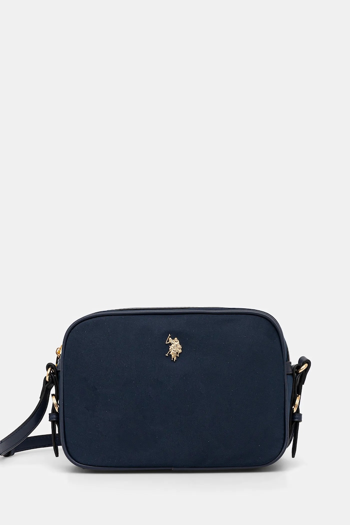U.S. Polo Assn. crossbody kabelka dámska Houston jednofarebný tmavomodrá BEUHU6381WZC