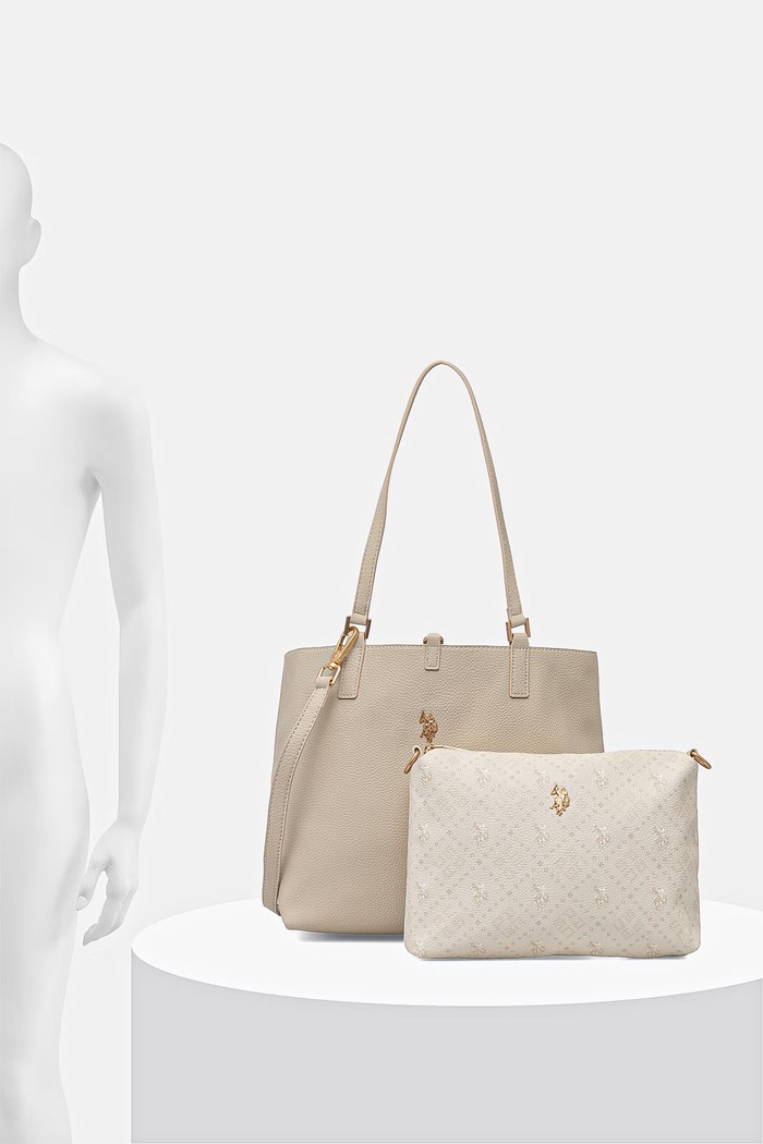U.S. Polo Assn. torebka shopper damska z imitacji skóry Malibu BEUM08707WVP