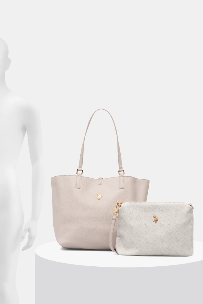 U.S. Polo Assn. torebka shopper damska z imitacji skóry Malibu BEUM08707WVP