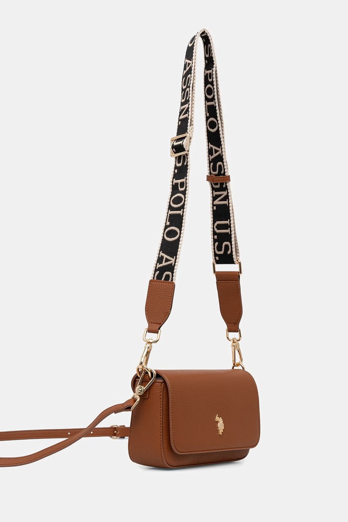 U.S. Polo Assn. crossbody kabelka dámska z imitácie kože Mansion BEUE58718WVP hnedá SS26