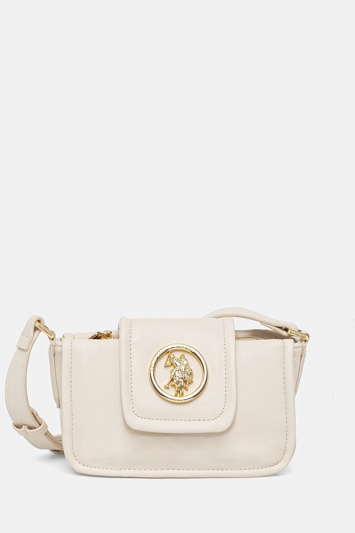Kabelka U.S. Polo Assn. Jodhpur imitácia kože béžová BEUJ58592WVP