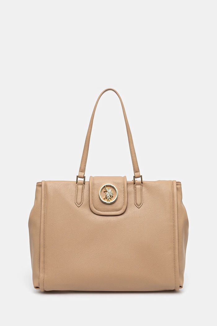 Torba U.S. Polo Assn. Jodhpur bez uzorka bež BEUJ58588WVP