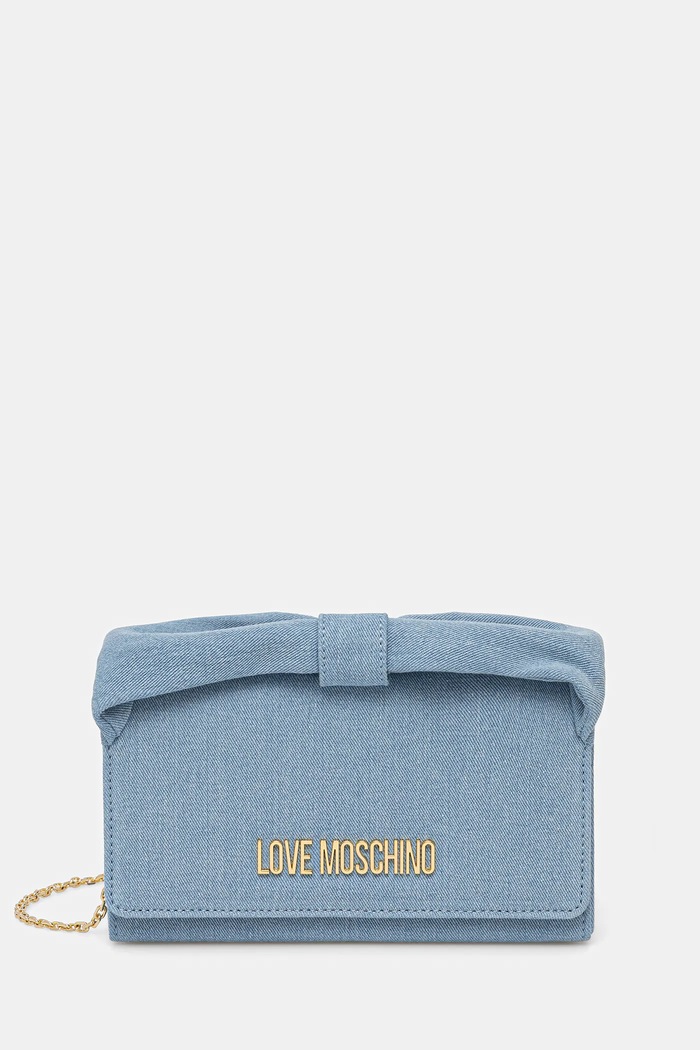 Love Moschino geantă uni albastru JC4251PP0MKR0700