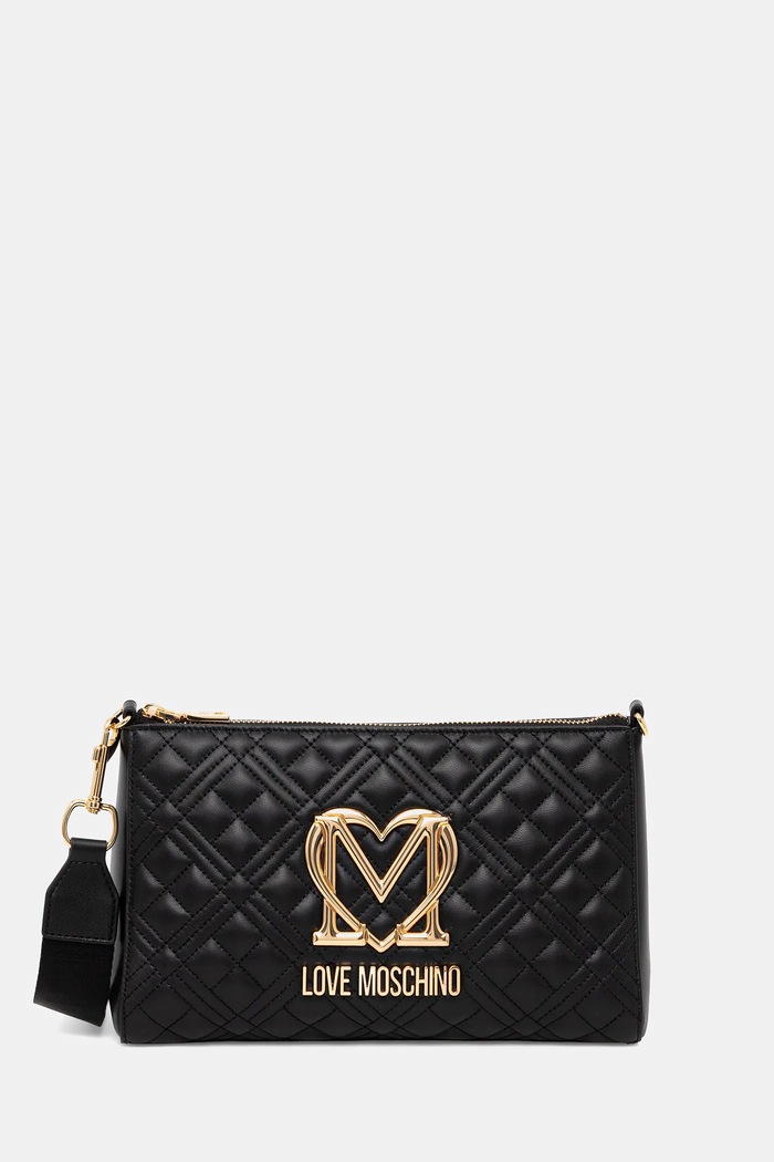 Kabelka Love Moschino vzorovaný černá JC4300PP0MK1200A