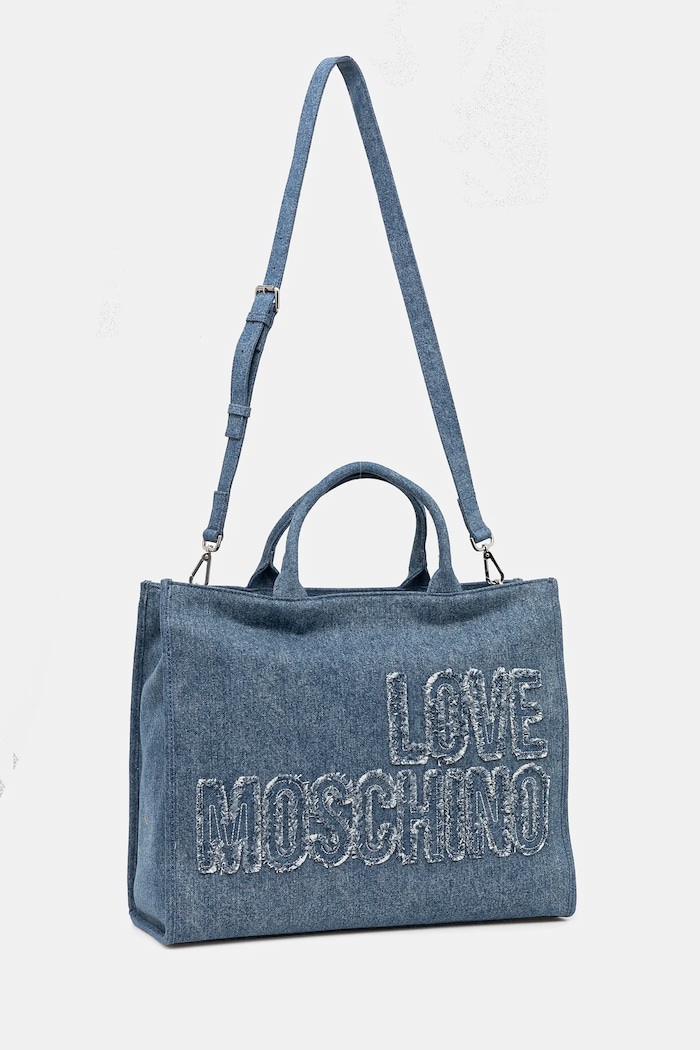 Love Moschino torebka jeansowa JC4242PP0MKM0750 niebieski SS25