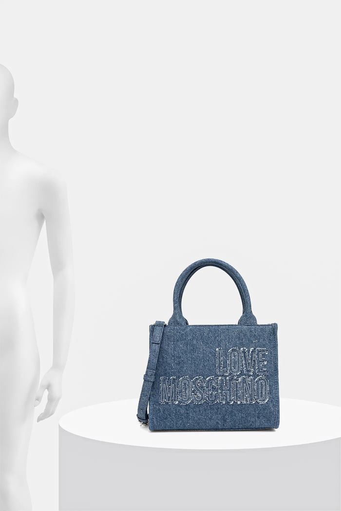 Love Moschino geantă de blugi JC4244PP0MKM0750 albastru