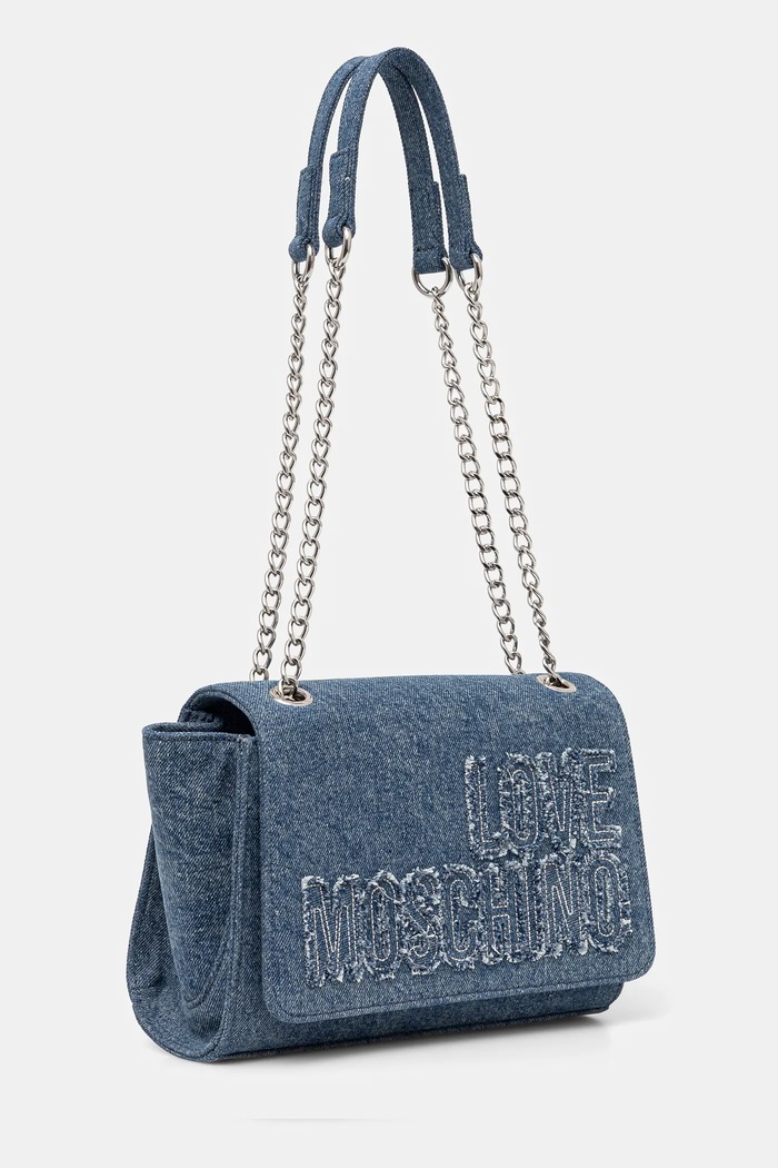 Love Moschino geantă de blugi JC4245PP0MKM0750 albastru SS25