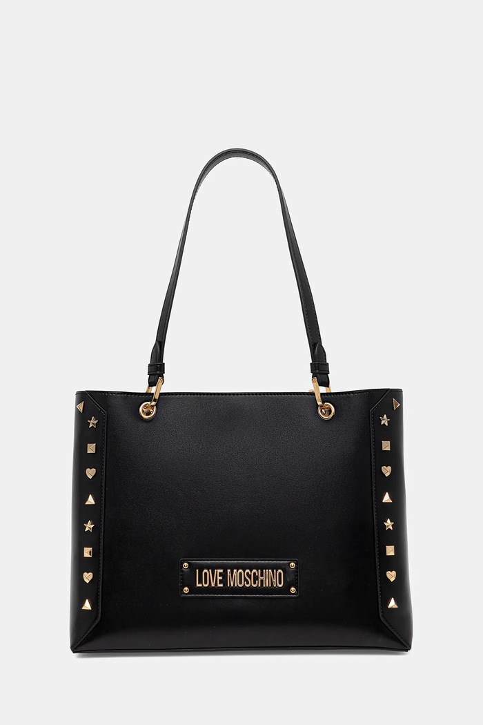 Love Moschino torebka mieści A4 czarny JC4269PP0MKH0000