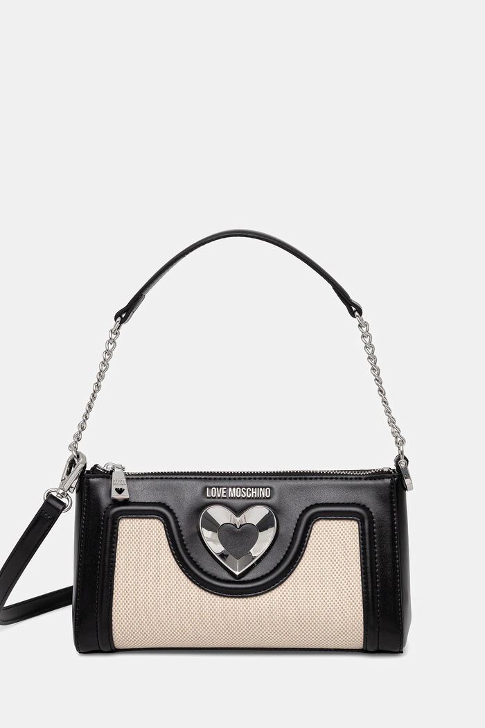 Love Moschino kézitáska szintetikus bőr fekete JC4282PP0MKX100B