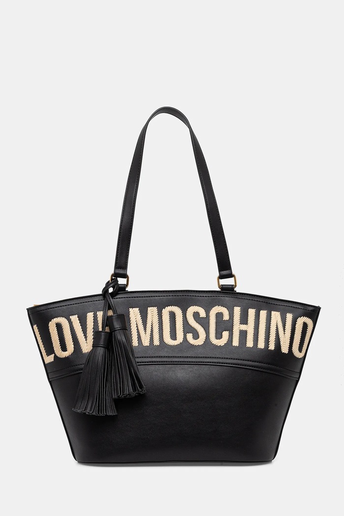 Love Moschino torebka mieści A4 czarny JC4285PP0MKJ0000