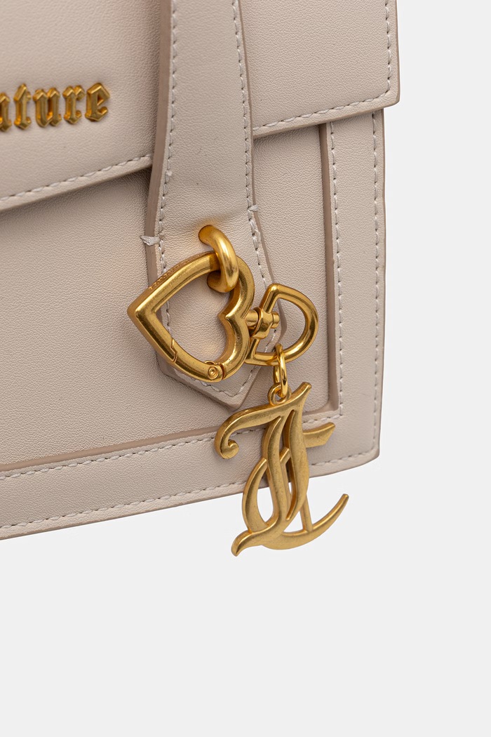Juicy Couture torebka crossbody damska z imitacji skóry Lily beżowy BEJLL8751WVP