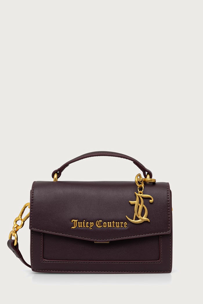 Juicy Couture Torebka crossbody damska z imitacji skóry Lily fioletowy BEJLL8755WVP