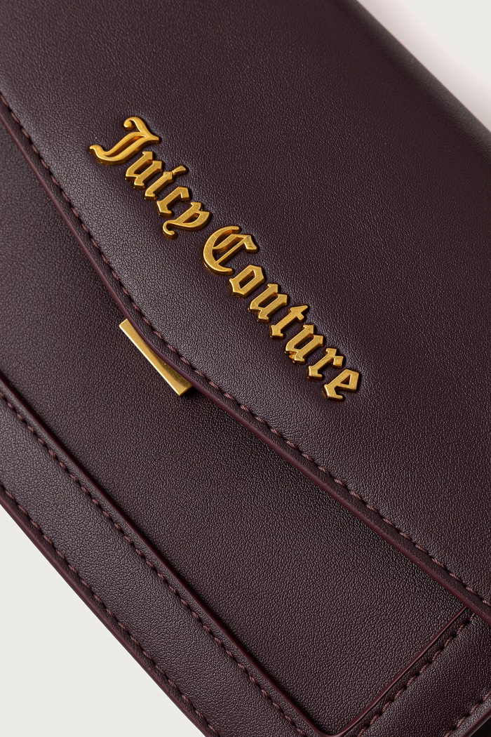 Torebka crossbody damska z imitacji skóry Lily Juicy Couture BEJLL8755WVP fioletowy