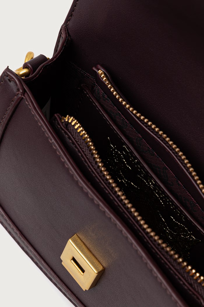 Torebka crossbody damska z imitacji skóry Lily Juicy Couture fioletowy BEJLL8755WVP