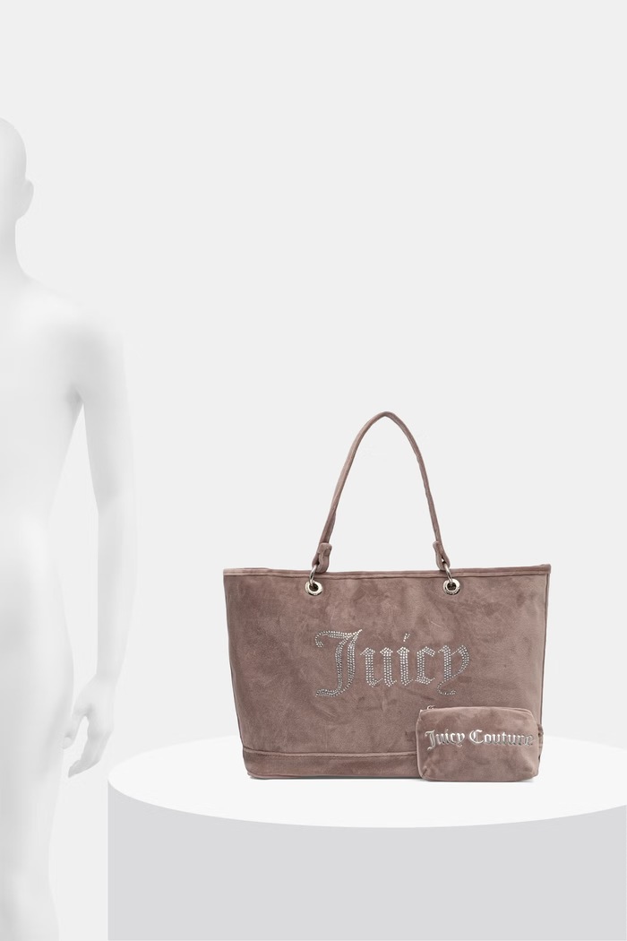 Juicy Couture torebka tote damska welurowa Kimberly BEJQL8761WPO