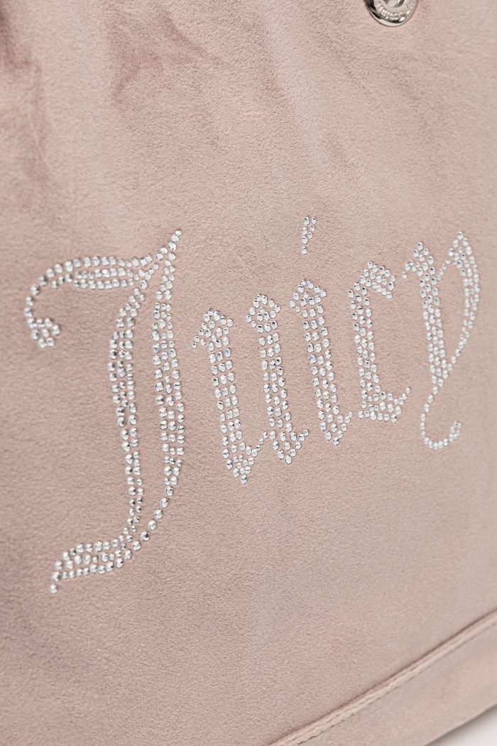 Juicy Couture torebka tote damska welurowa Kimberly beżowy BEJQL8761WPO