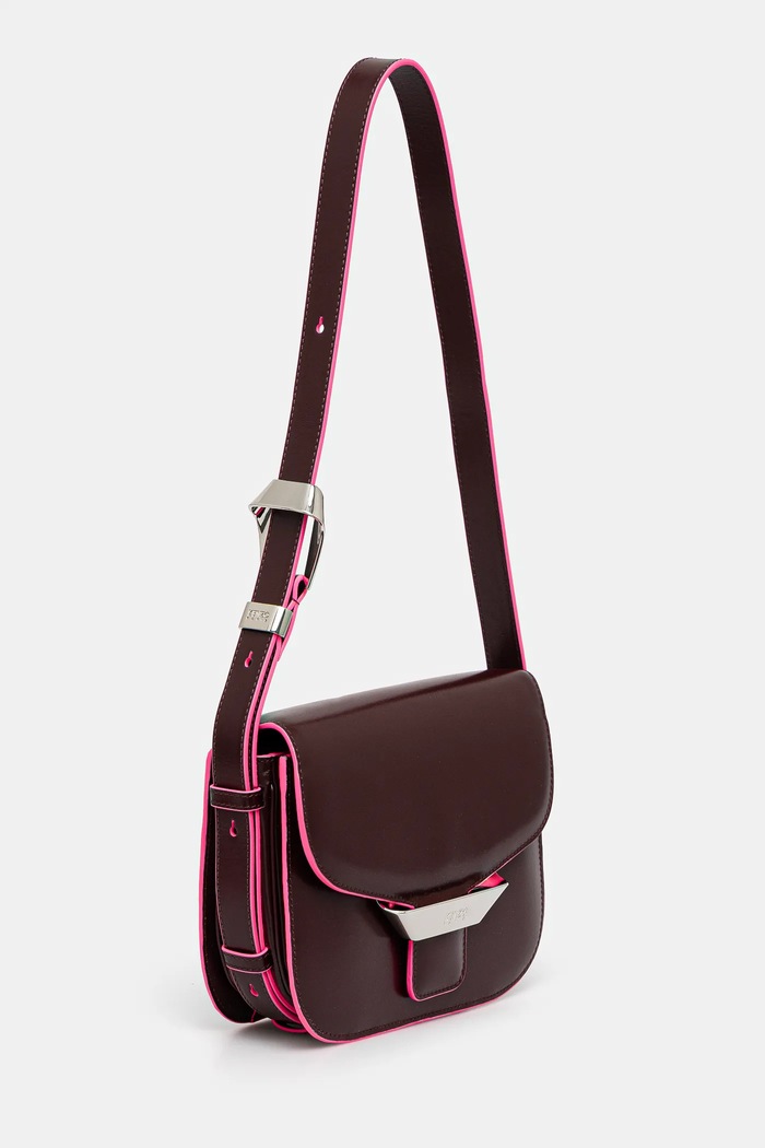 Kenzo geantă de piele FF52SA318L3B.24 burgundia SS25