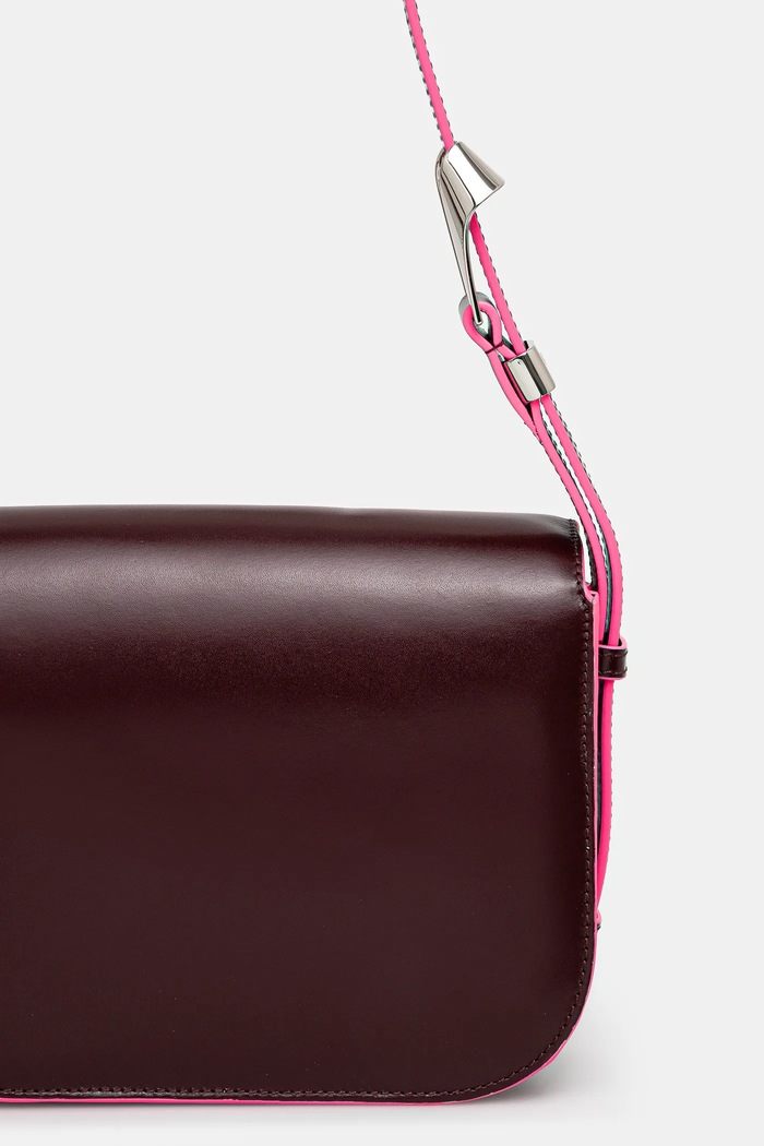 Accesorii Kenzo geantă de piele FF52SA318L3B.24 burgundia