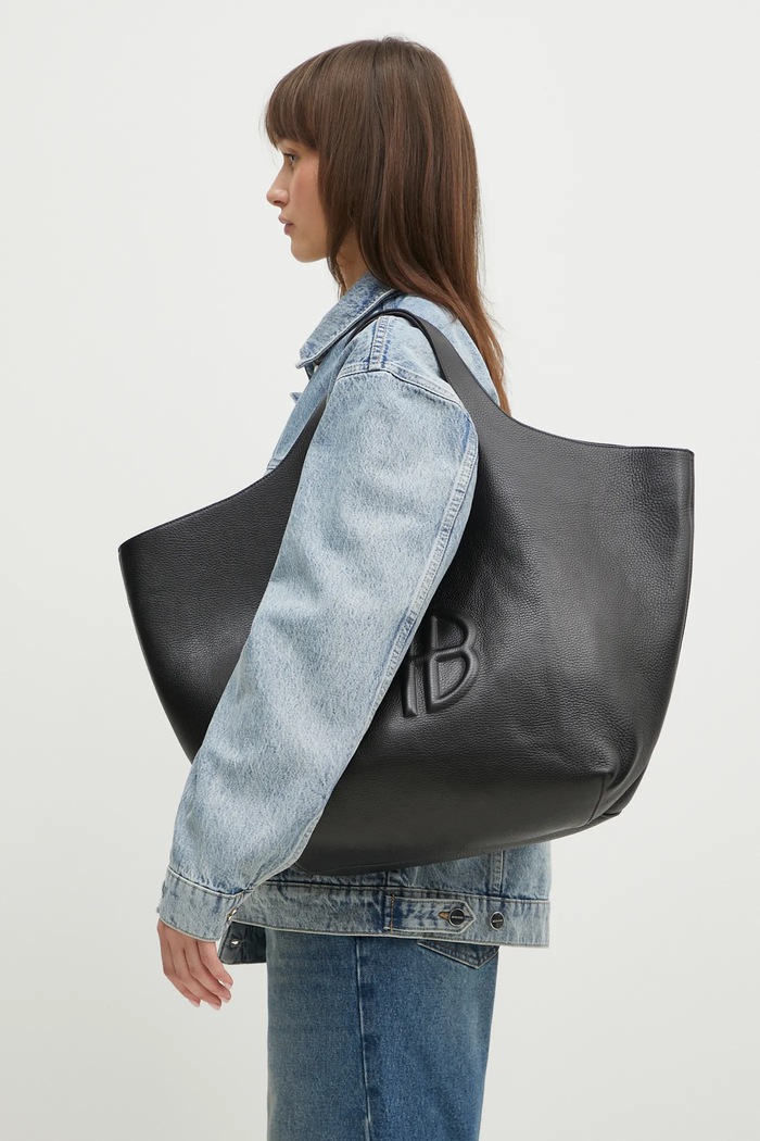 Anine Bing geanta de piele Lili Tote A.13.10364