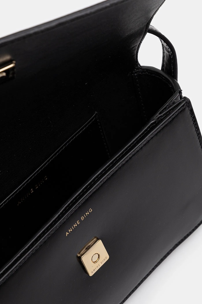 Δερμάτινη τσάντα Anine Bing Elly Crossbody Bag A.13.10242 μαύρο