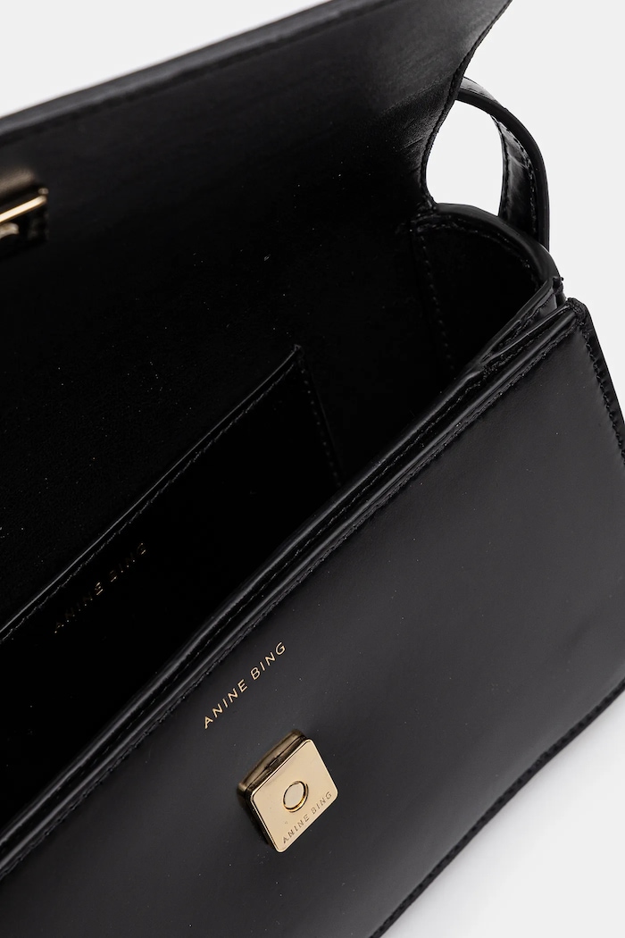 Δερμάτινη τσάντα Anine Bing Elly Crossbody Bag A.13.10242 μαύρο