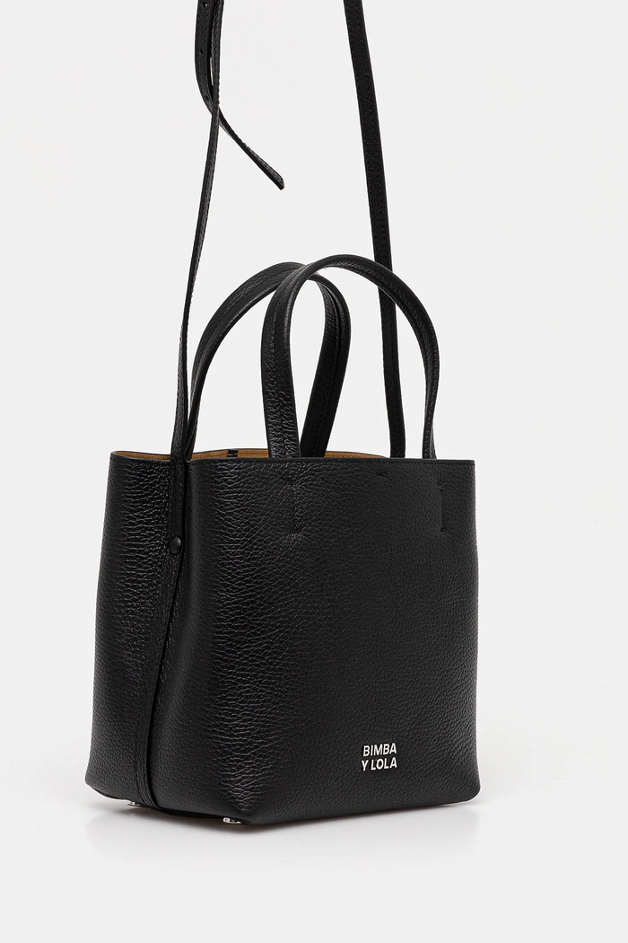 Bimba Y Lola borsa a mano in pelle 251BBBJ5L.10000 nero SS25