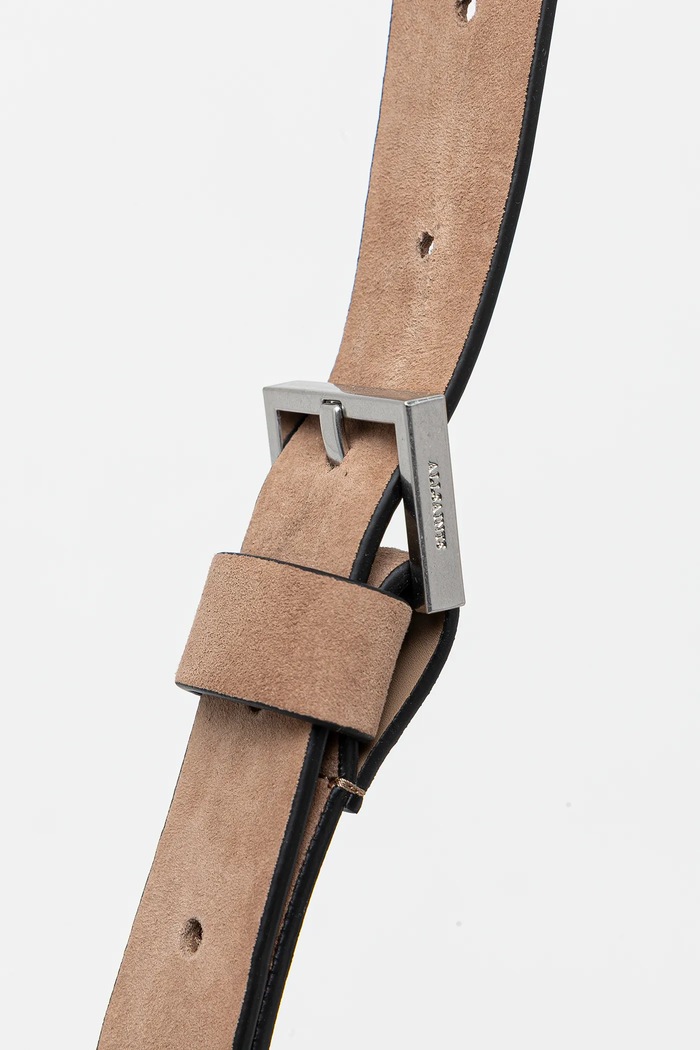 Semišová kabelka AllSaints MADEA SUEDE béžová W096XC