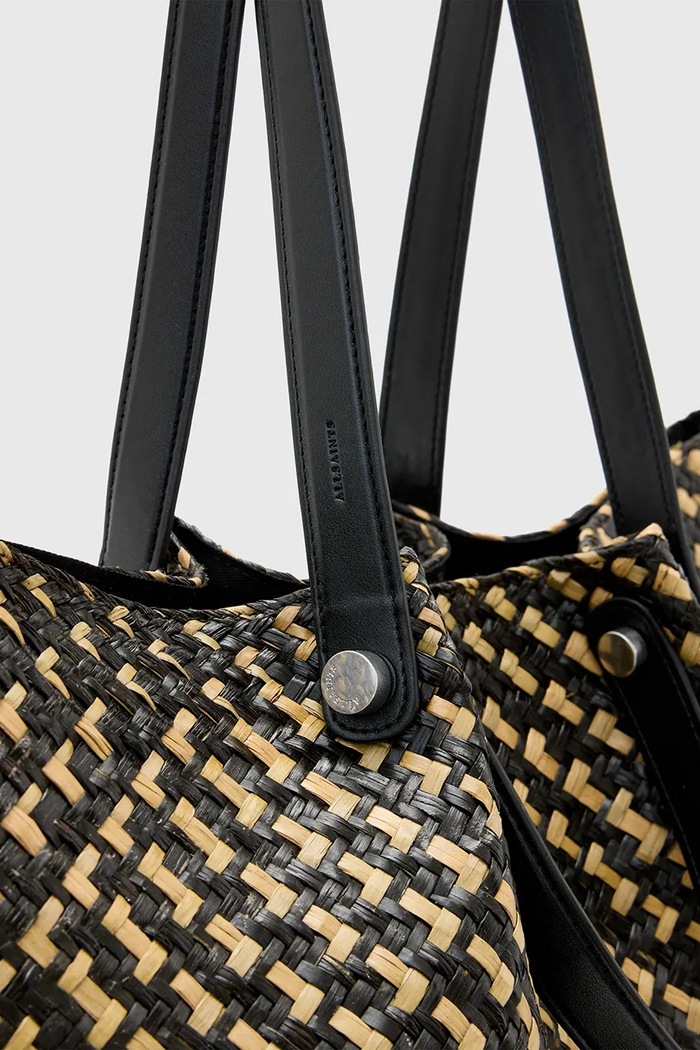 AllSaints geantă ALLINGTON STRAW W120XC negru
