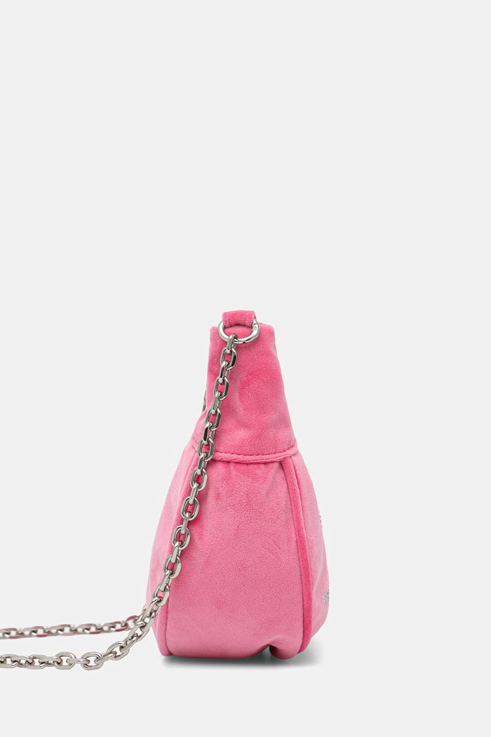 Juicy Couture hobo kabelka dámská velurová KIMBERLY BEJQL8764WPO růžová SS26