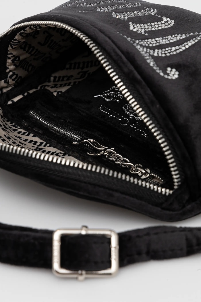 Juicy Couture χιαστί γυναικεία βελούρινη KIMBERLY μαύρο BEJQL8768WPO