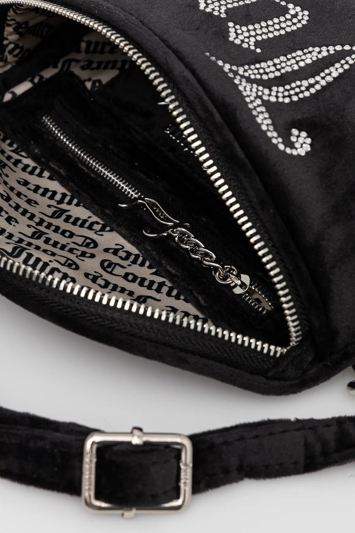 Juicy Couture χιαστί γυναικεία βελούρινη KIMBERLY BEJQL8768WPO μαύρο