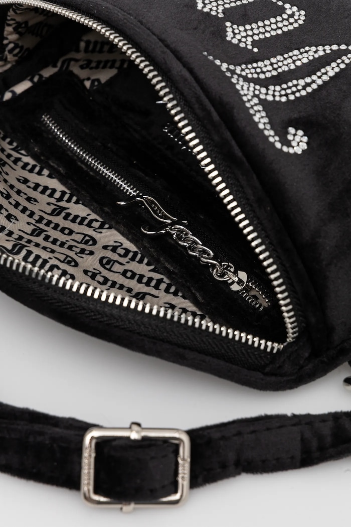 Juicy Couture χιαστί γυναικεία βελούρινη KIMBERLY BEJQL8768WPO μαύρο