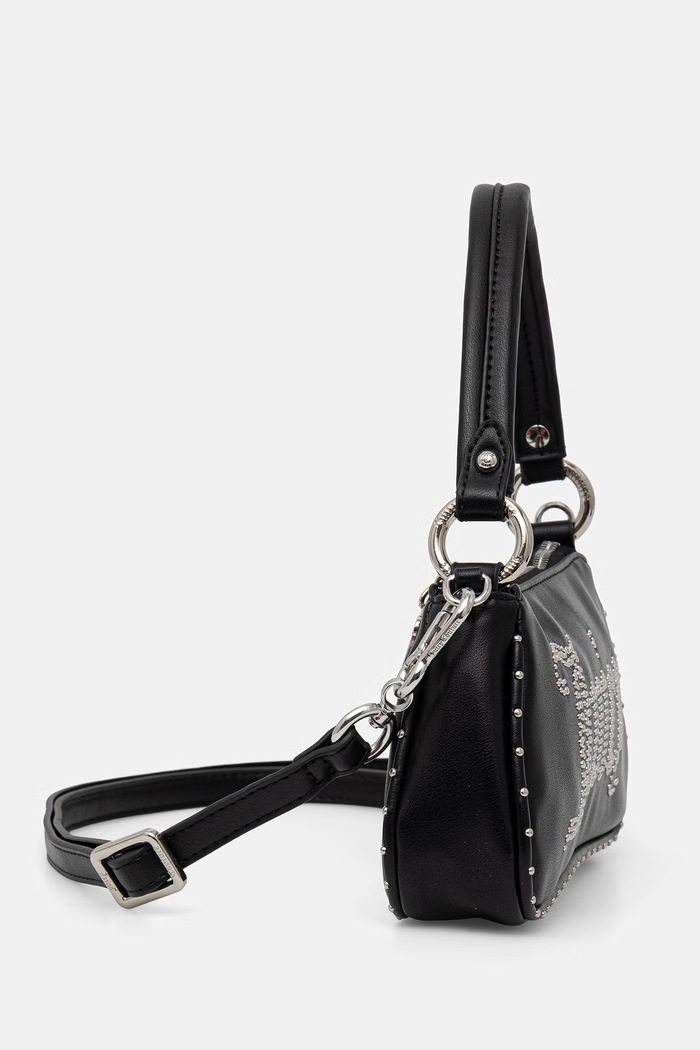 Juicy Couture torebka crossbody damska z imitacji skóry KIMBERLY PU BEJQL8803WVP czarny SS26