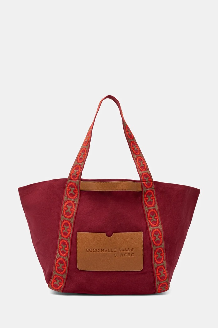 Coccinelle pamut táska C-BOUNCE CANVAS textil piros SXG.11.01.01