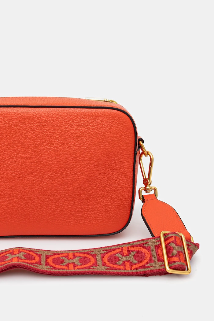 Doplňky Coccinelle crossbody kabelka dámská kožená COCCINELLE BEAT SOFT RIBB NOF.15.02.01 oranžová