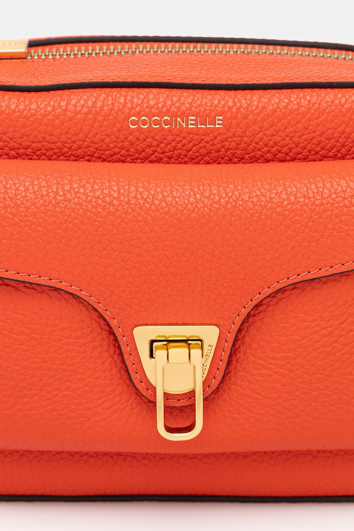 Coccinelle crossbody kabelka dámská kožená COCCINELLE BEAT SOFT RIBB oranžová NOF.15.02.01