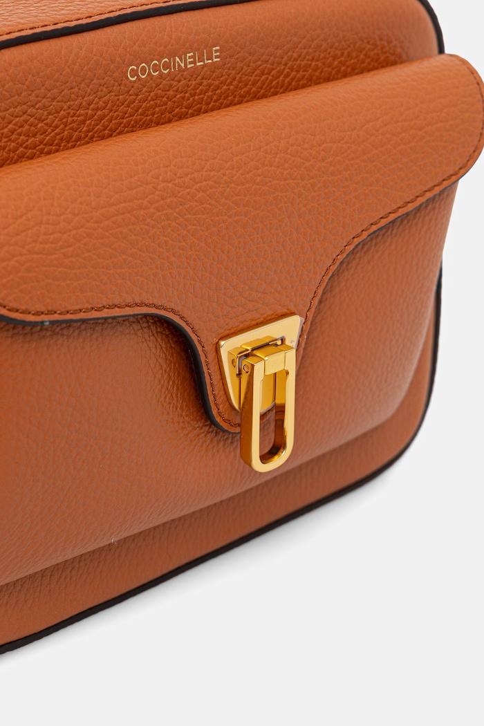 Coccinelle torebka crossbody damska skórzana COCCINELLE BEAT SOFT pomarańczowy MF6.15.02.01