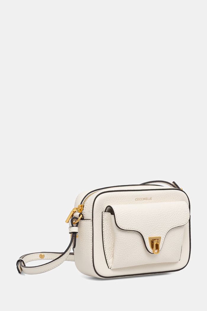 Coccinelle torebka crossbody damska skórzana COCCINELLE BEAT SOFT MF6.55.04.01 beżowy SS26