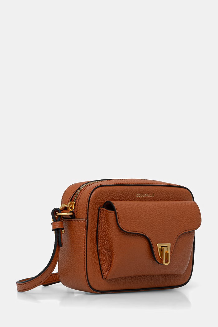 Coccinelle torebka crossbody damska skórzana COCCINELLE BEAT SOFT MF6.55.04.01 pomarańczowy SS26