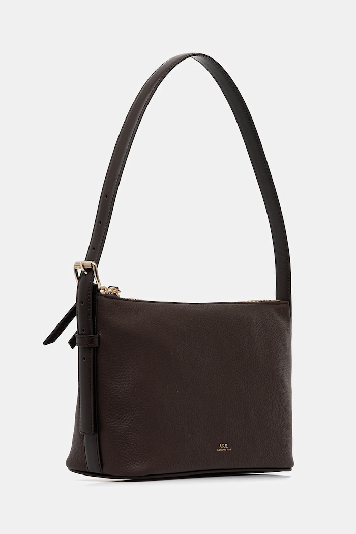 A.P.C. geantă de bumbac Sac Vera Shoulder PXCBL.F61974 maro AW25