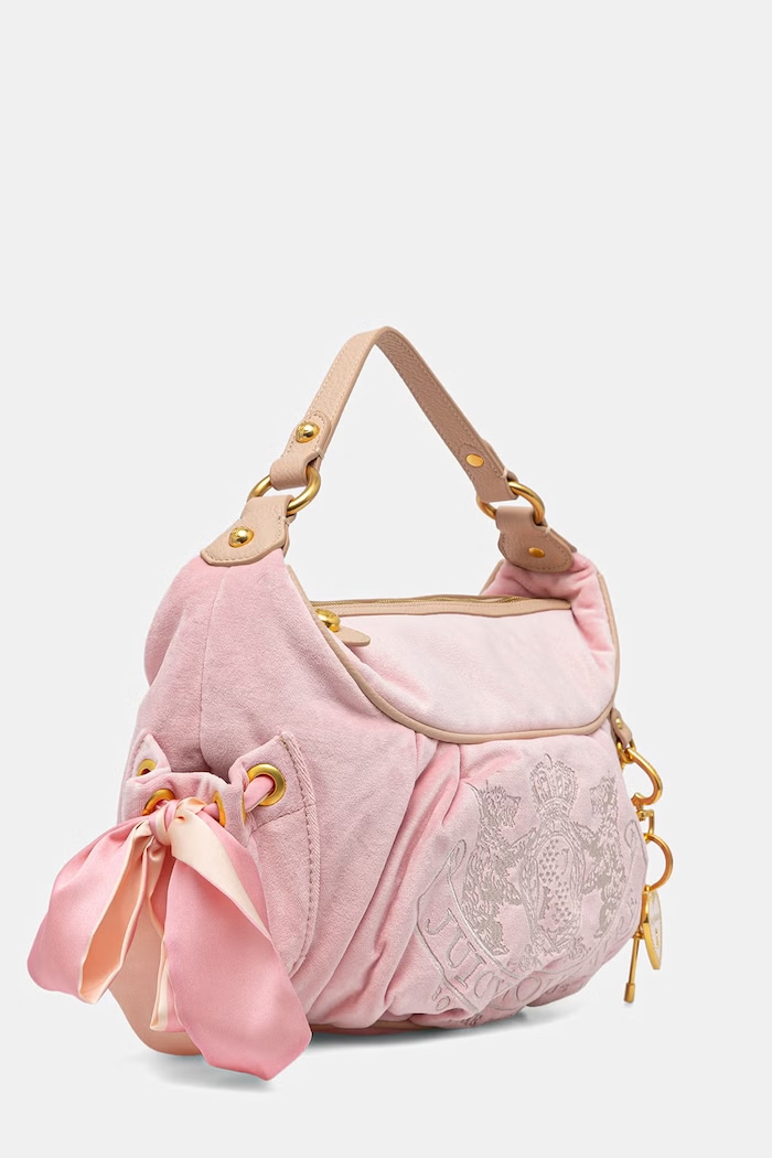 Juicy Couture tote taška dámská velurová DAYDREAMER BEJD08742WC2 růžová SS26