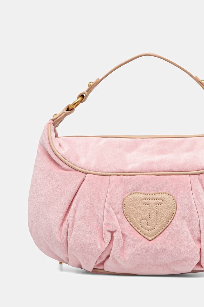 Doplňky Juicy Couture tote taška dámská velurová DAYDREAMER BEJD08742WC2 růžová