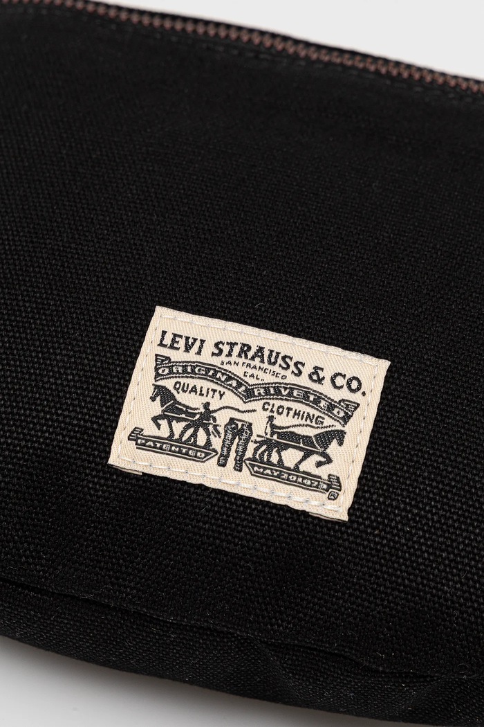 Βαμβακερή τσάντα Levi's μαύρο 002H1.0000