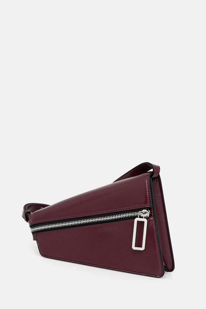 Sisley kézitáska 6UKDWY055 burgundia AW25