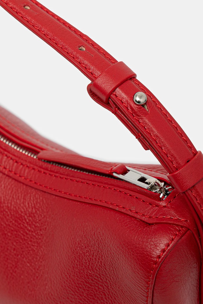 Geantă de piele Filippa K 31593.FK rosu
