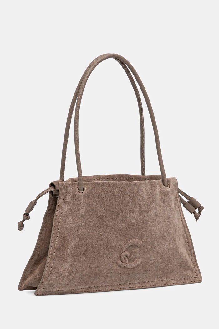 Coccinelle Geantă de mână din piele întoarsă E1.SS6.13.01.01 maro AW25