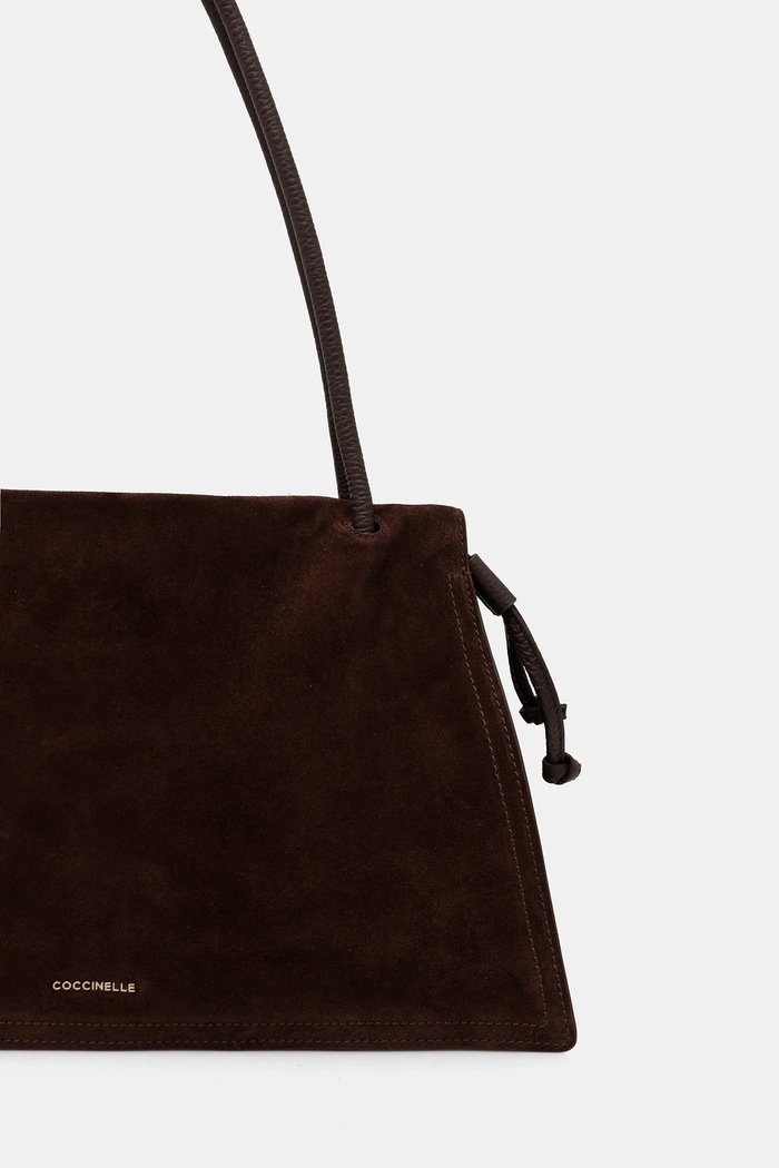 Accesorii Coccinelle Geantă de mână din piele întoarsă COCCINELLEDULSE SUEDE E1.SS6.13.01.01 maro