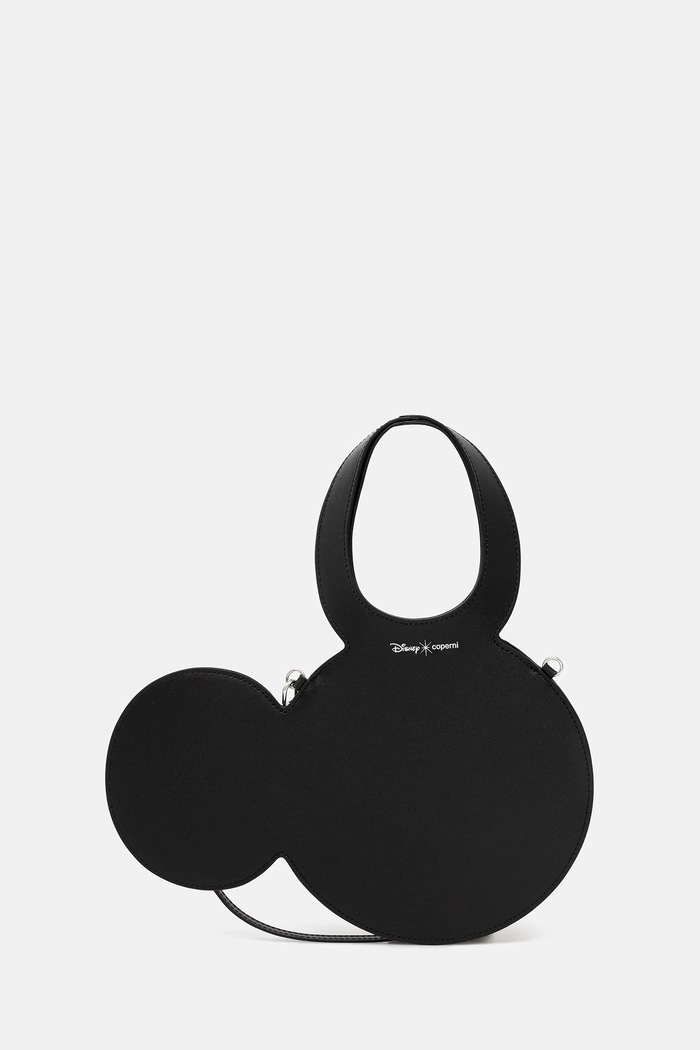 Coperni x Disney usnjena torbica Mickey Tote Ne ustreza A4 črna DBA102F6031