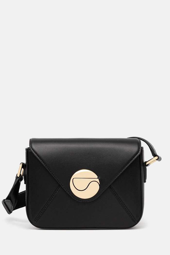 coperni Poșetă de piele Mini Mail Box negru COPBA89F6043
