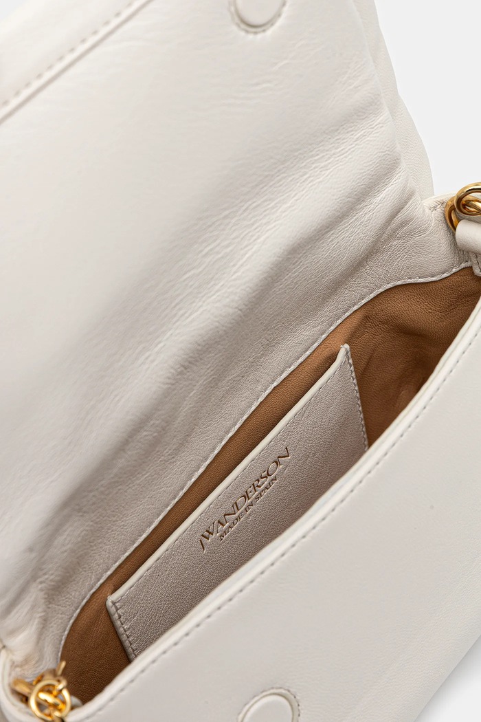 JW Anderson leather handbag Bow Small Twister HB0698.LA0355 white